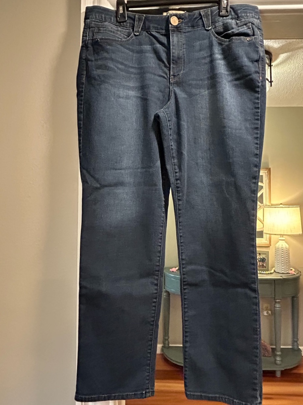 Democracy Dark Blue Straight Leg Jeans 16